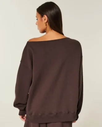 Oversize Omuzsuz Sweatshirt
