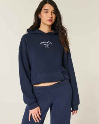Oversized Class of ’26 Grafik Kapüşonlu Sweatshirt Oversized Class of ’26 Grafik Kapüşonlu Sweatshirt