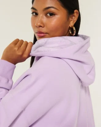 Oversized Kamuflaj Astarlı Kapüşonlu Sweatshirt