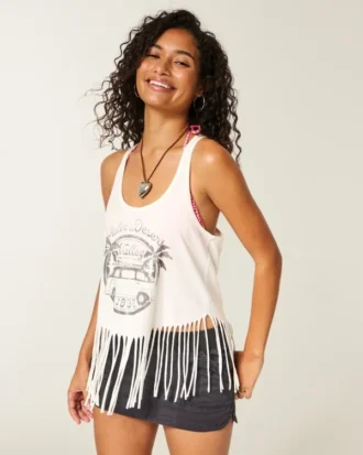 Palm Desert Valley Grafik Fringe Tank