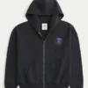 Paris Saint-Germain F.C. Grafikli Fermuarlı Kapüşonlu Sweatshirt