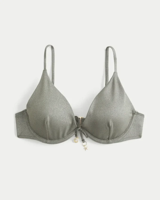 Parlak Balensiz Bikini Üstü