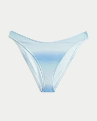 Parlak Yüksek Bacak Cheeky Bikini Altı