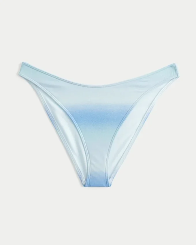 Parlak Yüksek Bacak Cheeky Bikini Altı