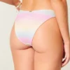 Parlak Yüksek Bacak Cheeky Bikini Altı