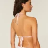 Parıltılı Çok Yönlü Üçgen Bikini Üstü