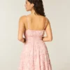 Parıltılı Smocked Mini Elbise