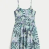 Parıltılı Smocked Mini Elbise Parıltılı Smocked Mini Elbise