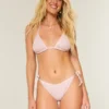 Payetli Kroşe Stil Yan Bağlamalı Cheeky Bikini Altı