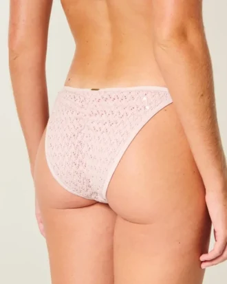 Payetli Kroşe Stil Yan Bağlamalı Cheeky Bikini Altı
