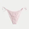Payetli Kroşe Stil Yan Bağlamalı Cheeky Bikini Altı