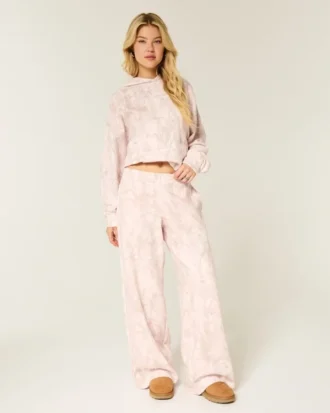 Pembe Kamuflaj Bol Sweatpantolon Pembe Kamuflaj Bol Sweatpantolon