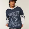 Penn State Üniversitesi Nittany Lions Grafik Futbol Forması Penn State Üniversitesi Nittany Lions Grafik Futbol Forması