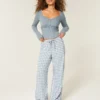 Pull-On Slub Pantolon
