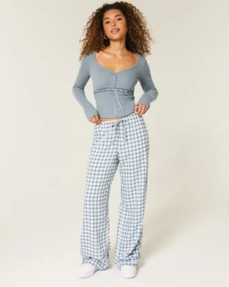 Pull-On Slub Pantolon