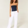 Pull-On Slub Pantolon