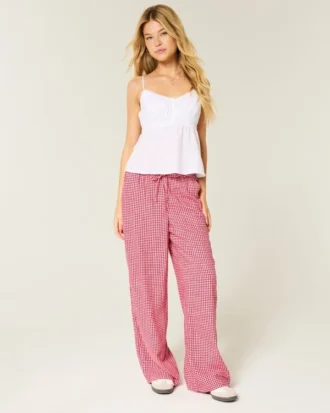 Pull-On Slub Pantolon
