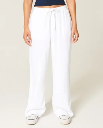 Pull-On Slub Pantolon Pull-On Slub Pantolon