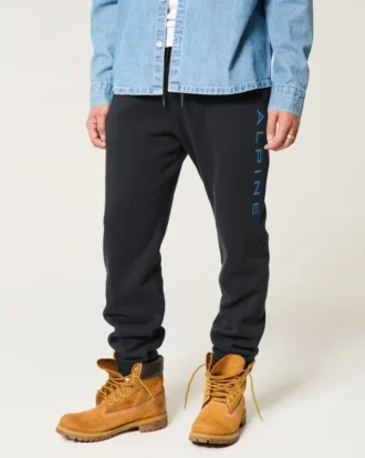 Rahat Alp Grafikli Polar Jogger Pantolon