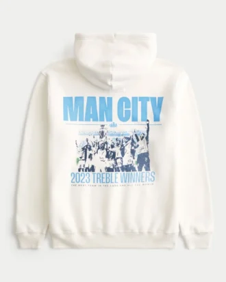 Rahat Manchester City Grafik Kapüşonlu Sweatshirt
