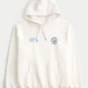 Rahat Manchester City Grafik Kapüşonlu Sweatshirt