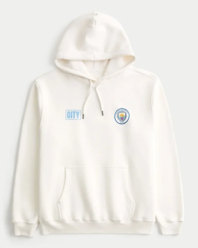 Rahat Manchester City Grafik Kapüşonlu Sweatshirt