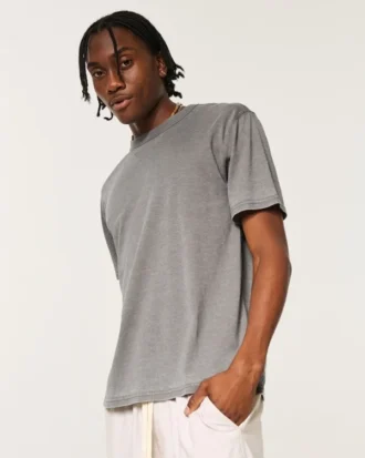Rahat Yıkanmış Crew T-Shirt