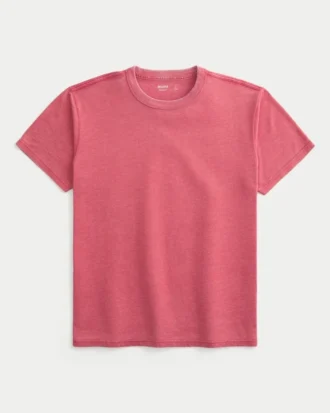 Rahat Yıkanmış Crew T-Shirt