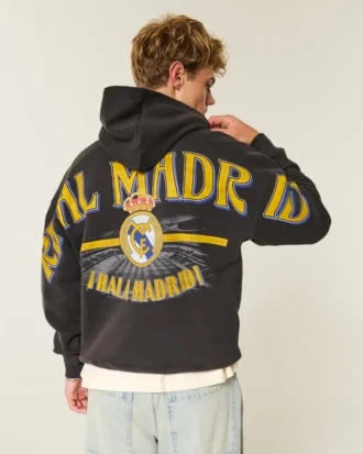 Real Madrid CF Grafik Kapüşonlu Sweatshirt