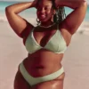 Ribana Yüksek Bacak Cheekiest Bikini Altı