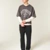 Örümcek Nakışlı Bol Sweatpantolon