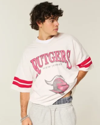 Rutgers Üniversitesi Scarlet Knights Grafik Futbol Forması