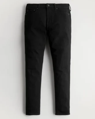 Siyah Solmaz Atletik Skinny Jean