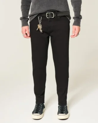 Siyah Solmaz Atletik Skinny Jean