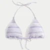 Smocked Halter Üçgen Bikini Üstü Smocked Halter Üçgen Bikini Üstü
