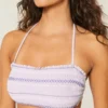 Smoklu Bandeau Bikini Üstü Smoklu Bandeau Bikini Üstü