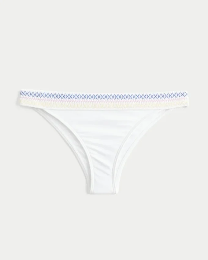 Smoklu Bel Yüksek Bacak Cheekiest Bikini Altı