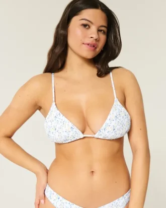 Smoklu Üçgen Bikini Üstü