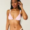 Smoklu Omuz Üstü Üçgen Bikini Üstü