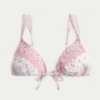 Smoklu Omuz Üstü Üçgen Bikini Üstü