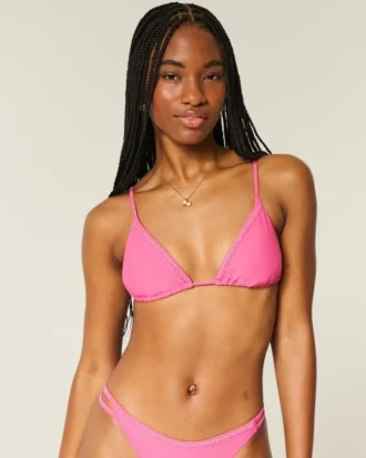 Süslemeli Üçgen Bikini Üstü