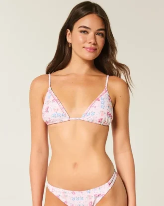 Süslemeli Üçgen Bikini Üstü