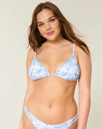 Süslemeli Üçgen Bikini Üstü