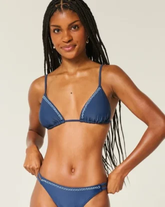 Süslemeli Üçgen Bikini Üstü