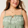 Straplez Nakışlı Babydoll Elbise