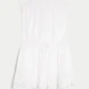 Straplez İpli Bluzon Mini Elbise Straplez İpli Bluzon Mini Elbise
