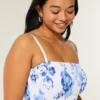 Straplez Smocked Bodice Mini Elbise