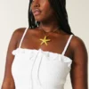 Straplez Smocked Maxi Elbise