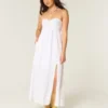 Straplez Twist Bust Maxi Elbise