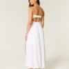 Straplez Twist Bust Maxi Elbise